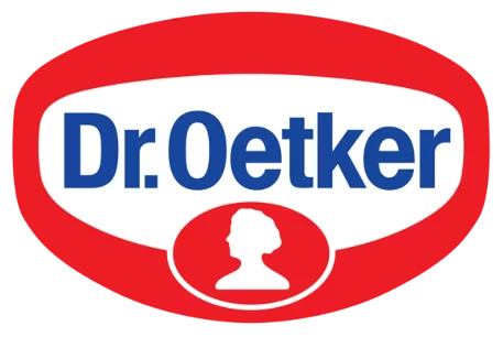 Obraz przedstawia logo firmy Dr.Oetker