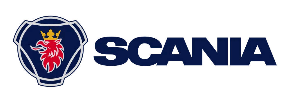Obraz przedstawia logotyp firmy Scania
